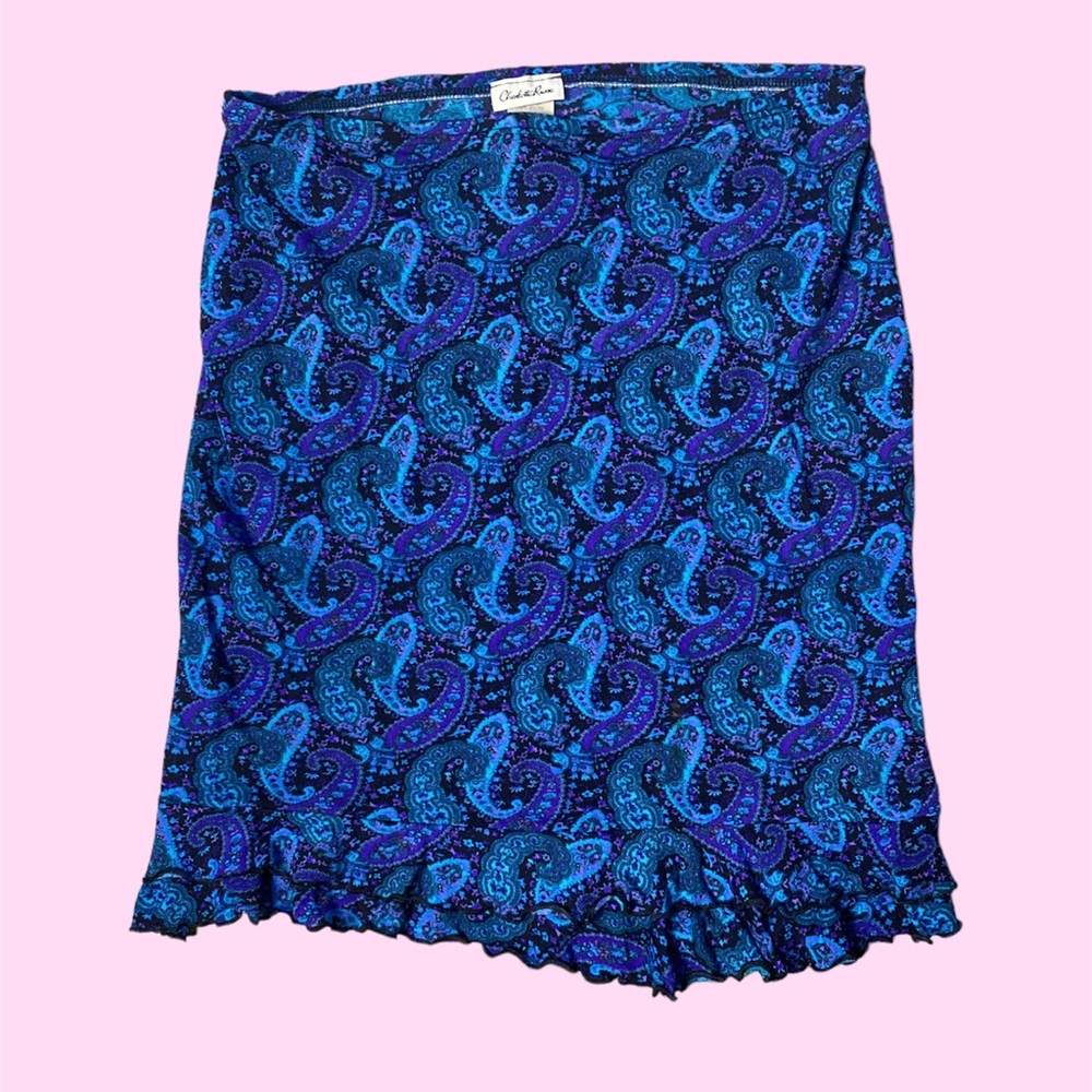 Vintage Paisley Print Skirt